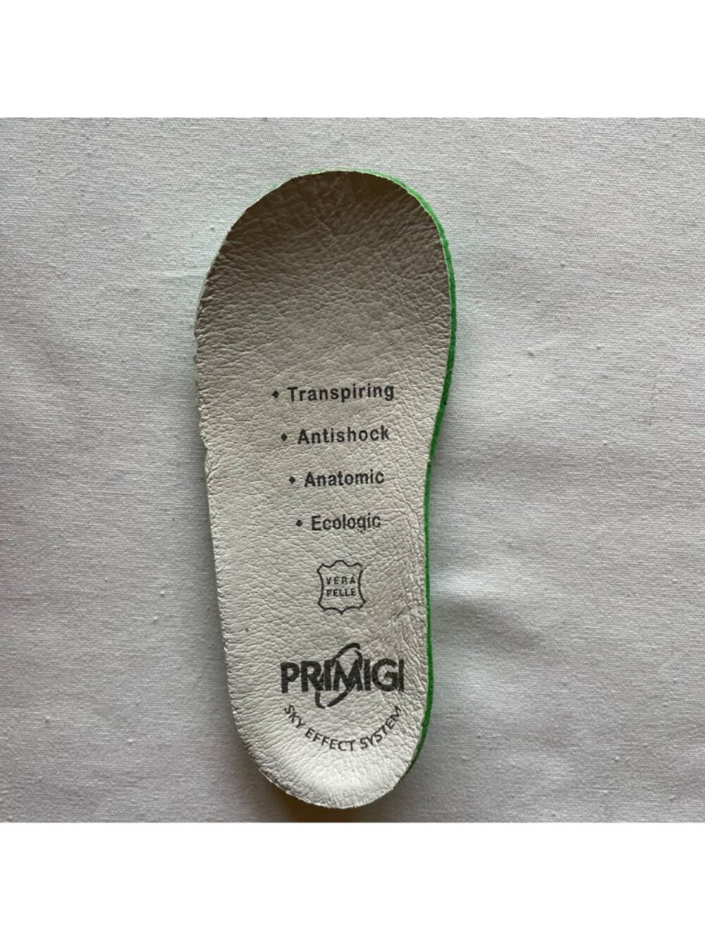 Primigi Infant Beige & White Leather Suede Wingtip Shoes Size EU 19 US 3.5 - Picture 5 of 11
